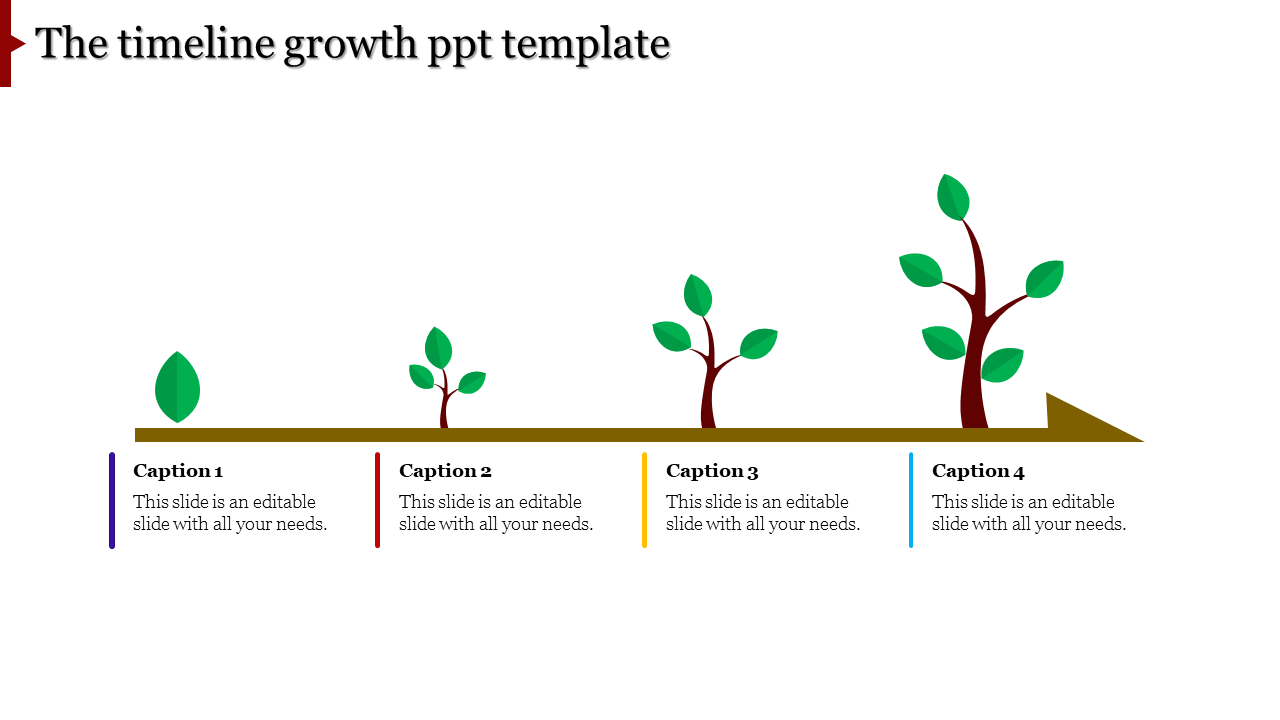 growth ppt template-The timeline growth ppt template